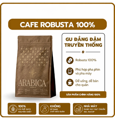 Cà Phê Robusta S18 Phơi Nắng Rang Mộc